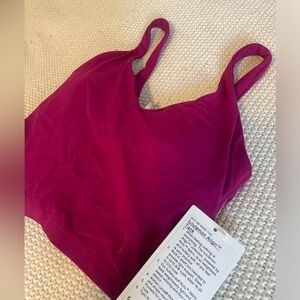 Lululemon align tank, size 6, brand new, never worn, dark pink